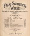 Franz Schubert's Werke. Kritisch durchgesehene Gesamtausgabe.