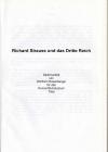 Rosenberger, Richard Strauss und das Dritte Reich. Diplomarbeit.